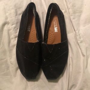 Sparkling Black Flats